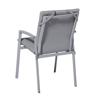 Stapelstoel kussen ca.97x49cm Outdoor Manchester light grey