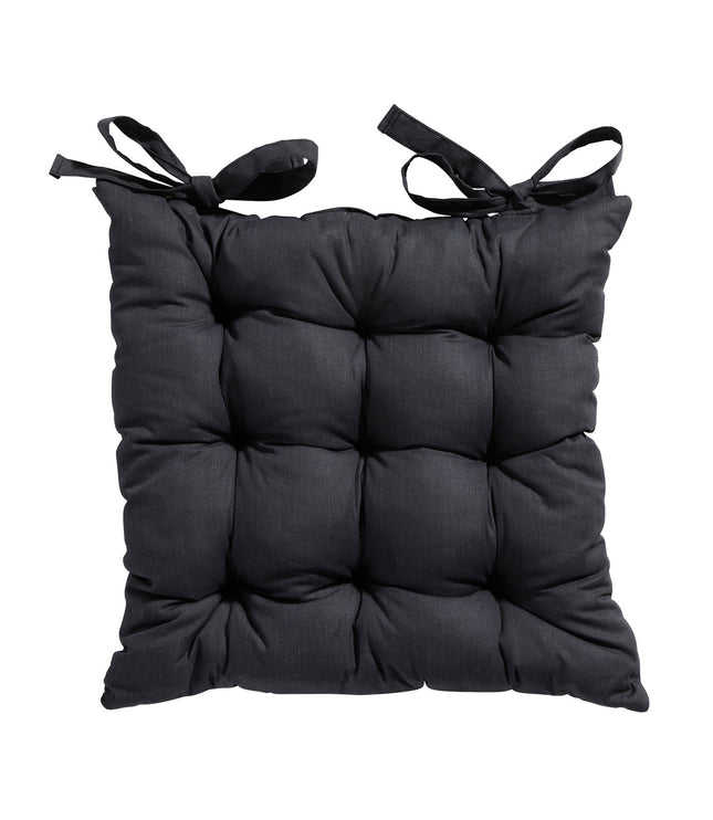 Toskana -Kissen ca. 46x46cm Basic Black