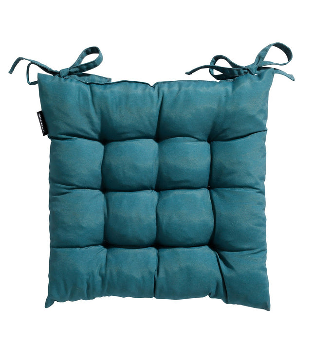 Toskana -Kissen ca. 46x46cm Panama Sea Blau