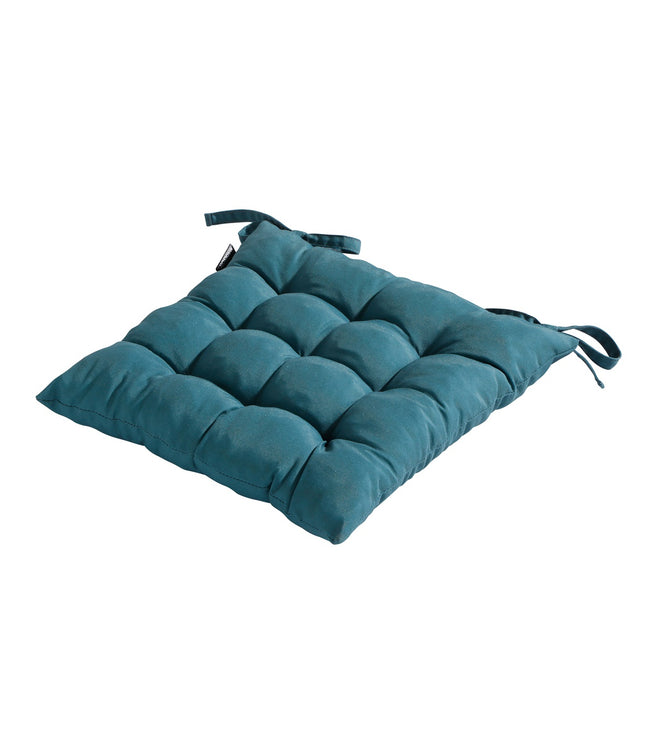 Toskana -Kissen ca. 46x46cm Panama Sea Blau