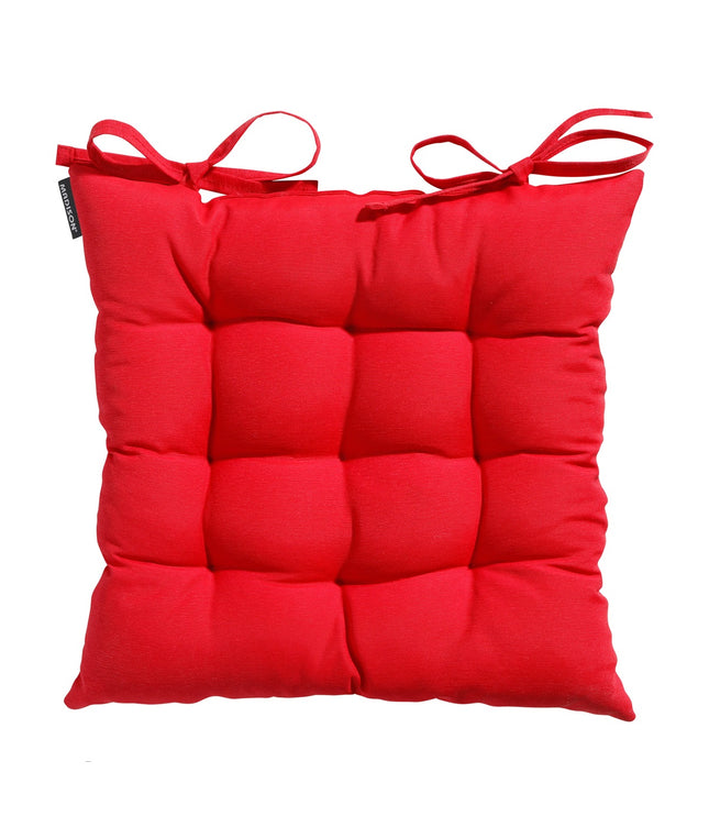 Toskana -Kissen ca. 46 x 46 cm Panama Rot