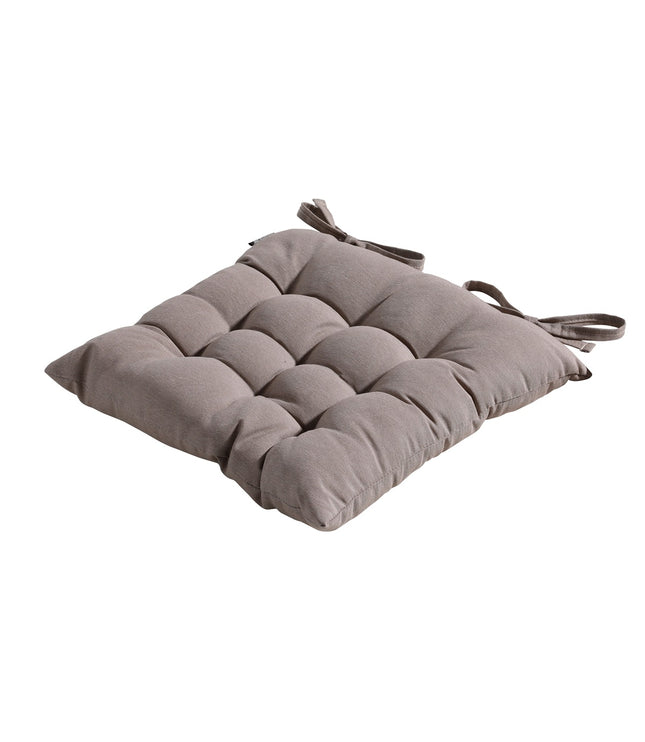 Toskana -Kissen ca. 46x46cm Panama Taupe