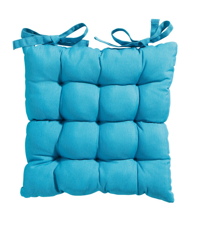 Toskana -Kissen ca. 46x46cm Panama Aqua