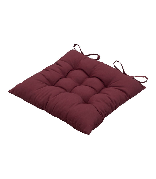 Toskana -Kissen ca. 46 x 46 cm Panama Bordeaux