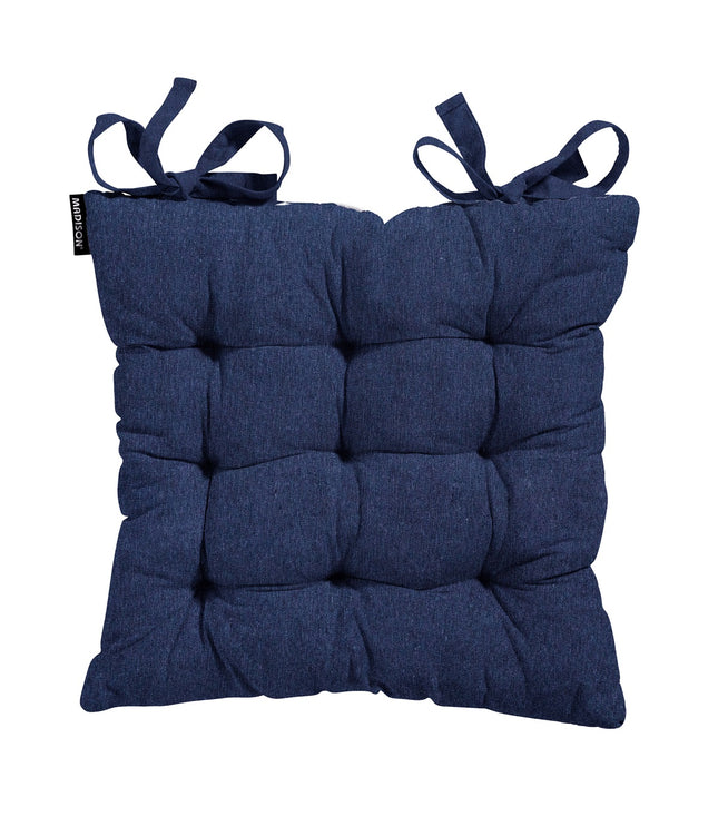 Toskana -Kissen ca. 46x46cm Panama Indigo