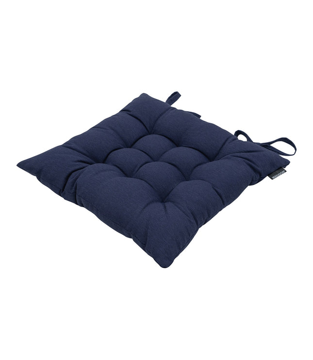 Toskana -Kissen ca. 46x46cm Panama Indigo