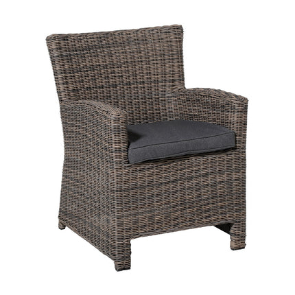 Wicker dining set ca.95x46cm Outdoor Manchester grey