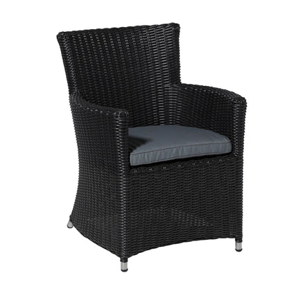 Wicker York ca.48x48cm Rippengrau