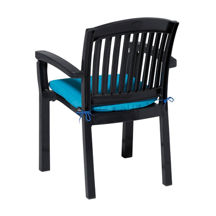 Sitzkissen ca. 46x48cm Panama Aqua
