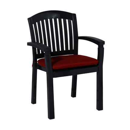 Sitzkissen ca. 46x48cm Rippe rot