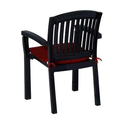 Sitzkissen ca. 46x48cm Rippe rot